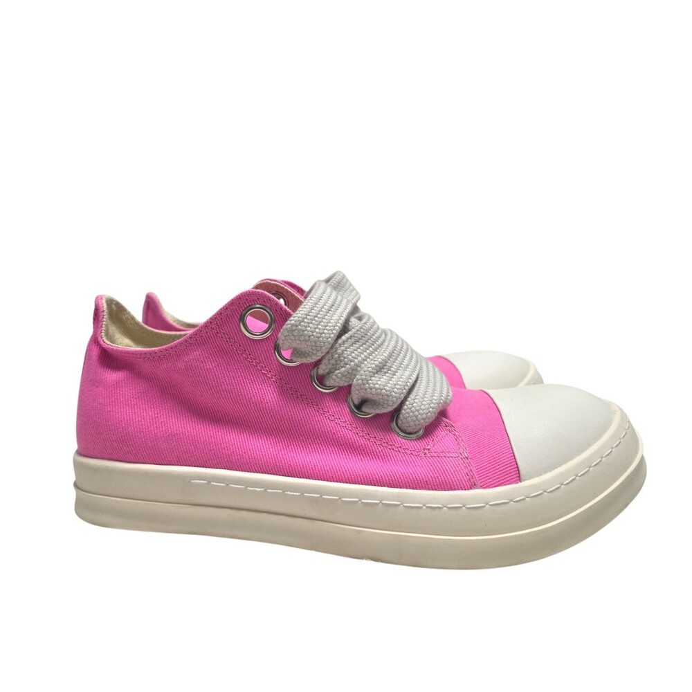 Rick Owens DRKSHDW Jumbo Lace Low Sneakers - Brand New in Pink (EU 43)